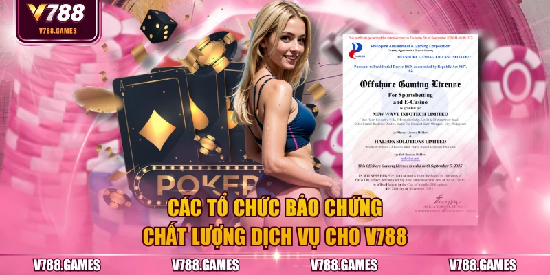 Các tổ chức bảo chứng chất lượng dịch vụ cho V788