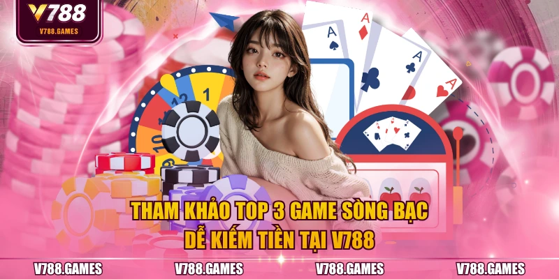Tham khảo top 3 game sòng bạc dễ kiếm tiền tại V788